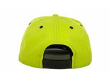 Volcom Air Ball Flat Brim Snapback Hat Cap Lime/Black Size Osfa
