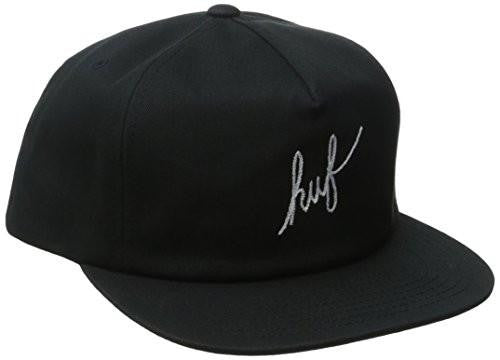 Script Snapback, Black, One Size