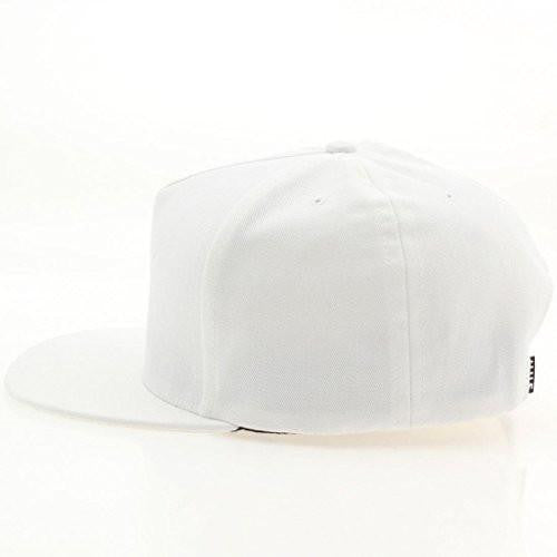 Tonal Script Snapback Hat, White, One Size