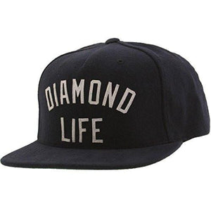 Diamond Arch Snapback Cap Navy