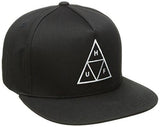 Triple Triangle Snapback, Black, O/S