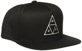 Triple Triangle Snapback, Black, One Size