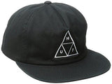 Triple Triangle Snapback, Black, One Size