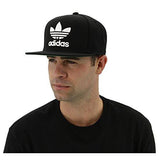 Originals Snapback Flatbrim Cap, Black/White, One Size