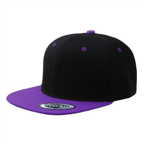 Blank Adjustable Flat Bill Plain Snapback Hats Caps All Colors