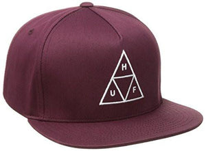 Triple Triangle Snapback Essential, Wine, One Size