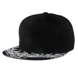 Unisex Black Snapback Bboy Hiphop Hat Adjustable Baseball Cap