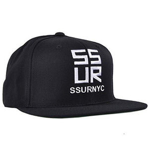 Ssur Ssurvanchy Snapback Hat Black Adjustable