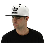 Originals Snapback Flat Brim Cap Whiteblack One Size