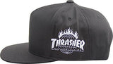 Thrasher Tds Snapback Hat, Size: O/S, Color: Black