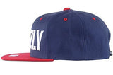 X Grizzly Spelled Out Snapback Hat In Navy/Red