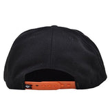 Emblem Jewel Gem Snapback Hat Osfa Black