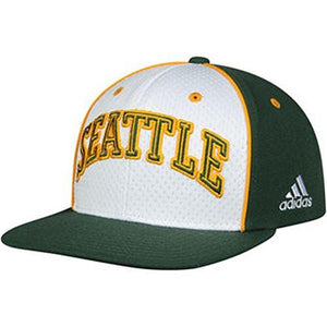 Seattle Supersonics Adult White/Team Snapback