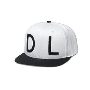 Diamond Supply Snapback Hat D L White/Black
