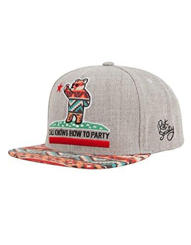 Riot Society Native Party Bear Boys Snapback Hat, Black Combo