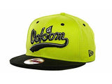 Volcom Air Ball Flat Brim Snapback Hat Cap Lime/Black Size Osfa