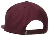 Box Logo Snapback Hat, Wine, One Size