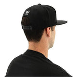 Originals Snapback Flatbrim Cap, Black/White, One Size