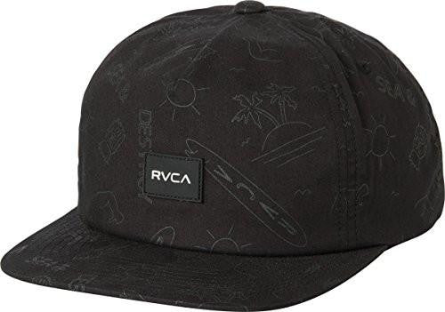 Rvca Sea And Destroy Snapback Hat, Black, One Size