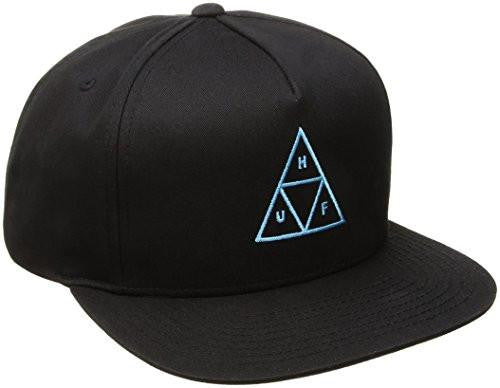 Triple Triangle Snapback, Black, One Size