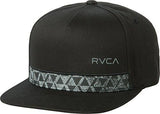 Rvca Sea Drift Snapback Hat, Black/Grey, One Size