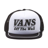 Vans Off The Wall Fitzhugh Snapback Trucker Hat Cap Black/White