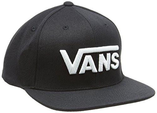 Vans Drop V Logo Snapback Cap, Black, One Size