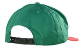 Rock Logo Snapback Hat Capgreen/Redadjustable