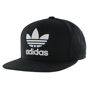 Originals Snapback Flatbrim Cap, Black/White, One Size
