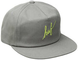 Script Snapback, Natural Grey, One Size