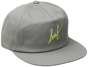 Script Snapback, Natural Grey, One Size