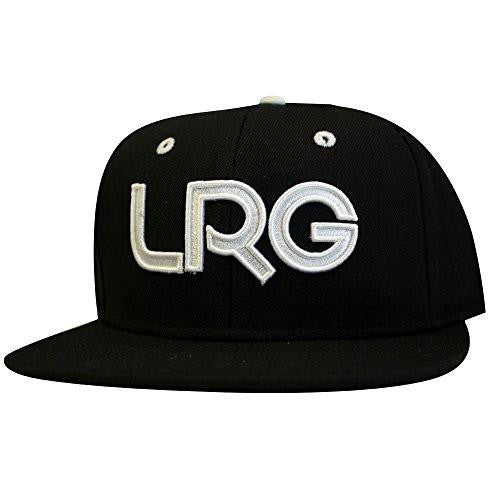 Branded Snapback Hat Black White