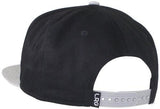 Snapback Hat Adjustable Flat Bill Cap Black One Size