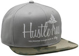 Script Snapback Hat Printed Flat Bill Adjustable Cap Desert Camouflage One Size