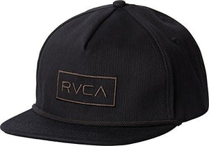 Rvca Witz Snapback Hat, Black, One Size