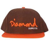 Og Logo Snapback Hat In Brown/Orange/White, Size: O/S,