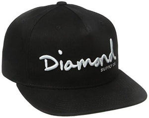 Og Script Snapback, Black, OneSize