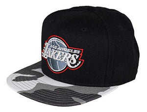 Los Angeles Lakers Camo Snapback Cap One Size Black Grey