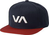 Rvca Boy Va Snapback Hat Indigo One Size