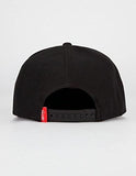 Riot Society Back To Cali Boys Snapback Hat, Black/Red