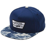 Vans Off The Wall Full Patch Snapback Hat Cap Peacoat/Acid Wash Navy
