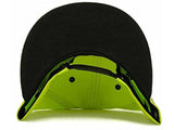 Volcom Air Ball Flat Brim Snapback Hat Cap Lime/Black Size Osfa