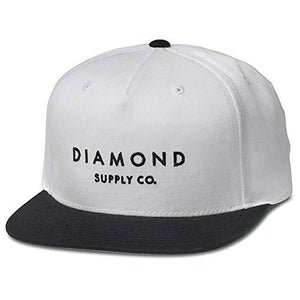 Stone Cut Snapback Hat White