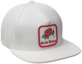 Rose Snapback, White, One Size