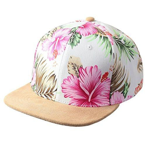 Urbancrews Unisex Hipster Hip Hop Floral Suede Snapback Hats Caps Pink Os