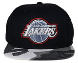 Los Angeles Lakers Camo Snapback Cap One Size Black Grey