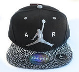 Air Jordan Elevate Snapback Cap Black Grey One Size, Black/Grey