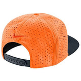 Kd Drifit Performance Snapback Cap One Size Bright Citrus Orange Charcoal