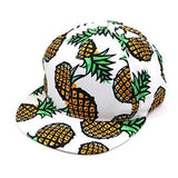 Fashion Unisex Pineapple Snapback Bboy Adjustable Baseball Cap Hiphop Hat White