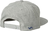 Rvca Boy Rvca Twill Snapback Iii Hat Heather Grey Blue One Size